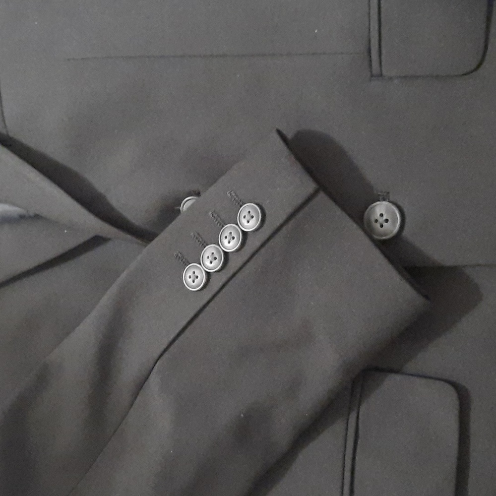 HAGGAR MENS BLACK BLAZER - SIZE 38 SHORT - NEW WITH TAGS - SRP $200.00 - Picture 4 of 10